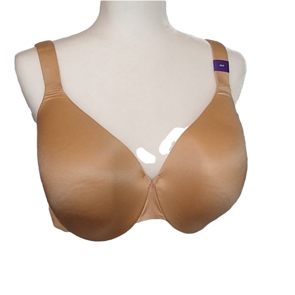 Catherine's Intimates 42D NEW Full Coverage Beige Nude Underwire Bra Lined Cups - Picture 1 of 10